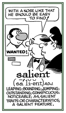 Outstanding and obvious or conspicuous.