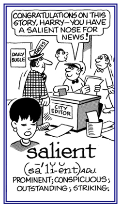 Outstanding and prominent.