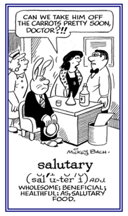 Relating to something that is very good for one's health.