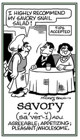 Conveying an appetizing and wholesome flavor.