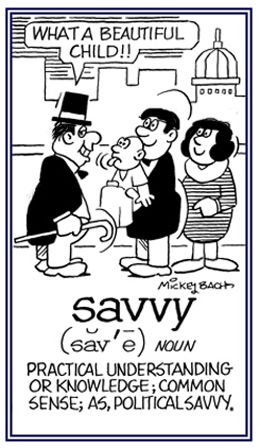 Common sense and understanding.