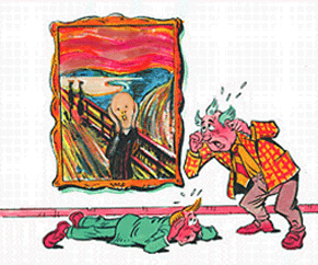Even the painting of the Scream can hurt the ears.