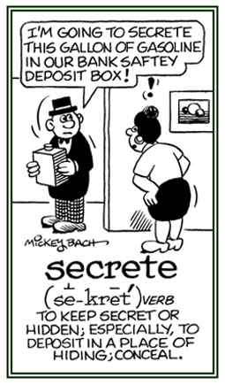 To keep secret or hidden.