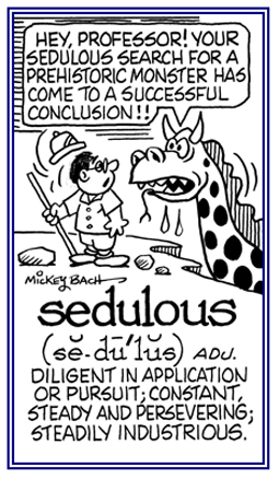 Constant and persevering in striving to achieve one's objective.