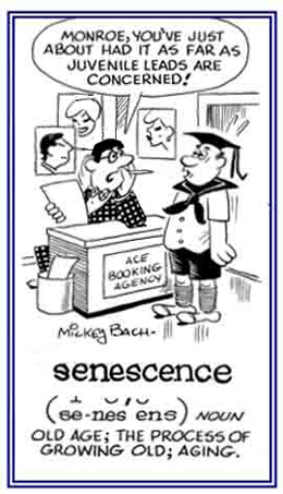 The process of aging.