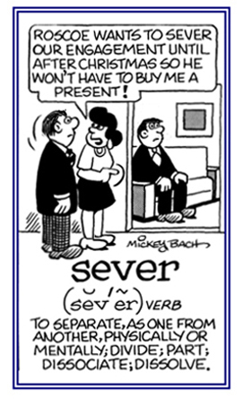 To separate one person from another one.