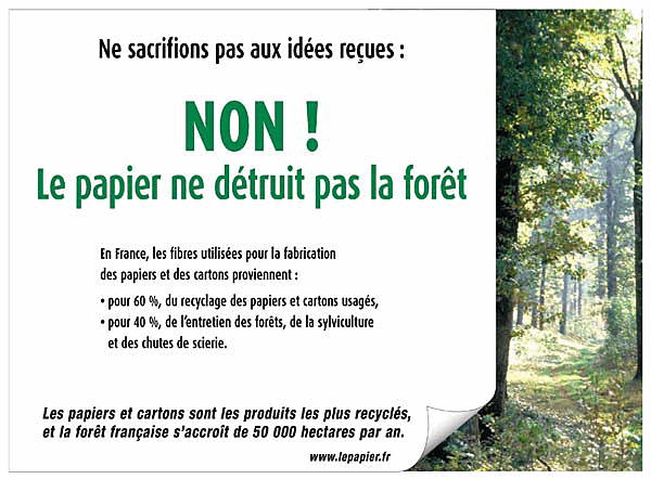 French paper advertisement.