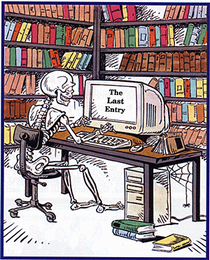 An ergomaniac works right up until the end of his life.