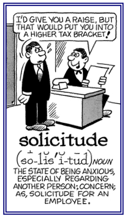 A condition in which one has regarding a situation that a person may have to face.