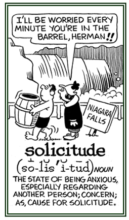 Someone who is anxious about another person's safety.