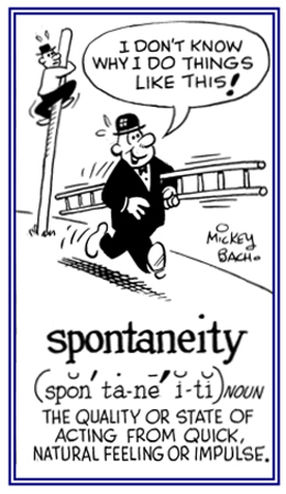 An action that takes place by impulse rather than reasoning.