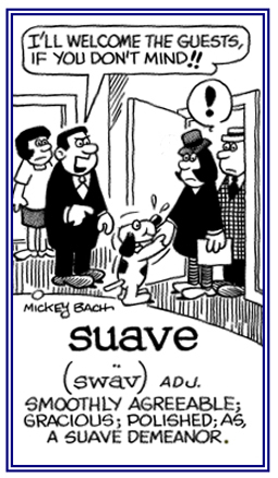 Referring to being agreeable, smooth, and gracious.