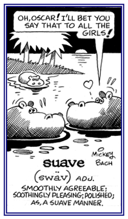 Relating to soothingly pleasing or polished.