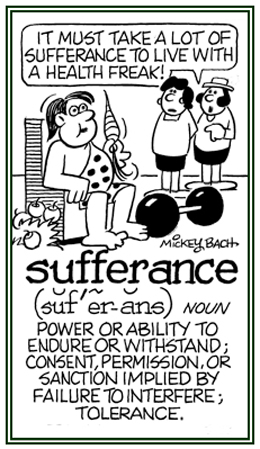 The strength or ability to endure and to consent to something that is difficult to live with.