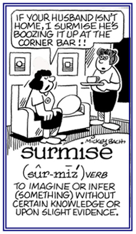 To image something without specific knowledge.