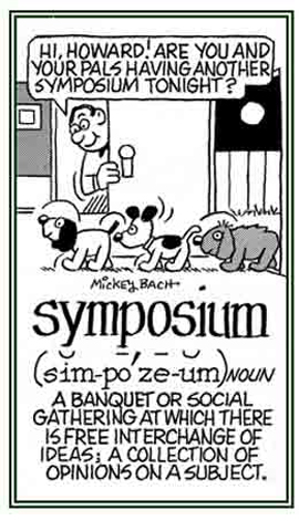 A social gathering for interchanges of opinions.