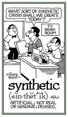 Referring to something that is not real.