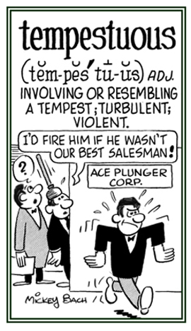 Conveying a violent reaction.