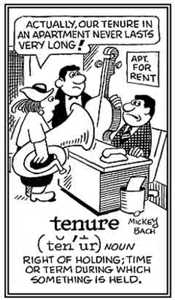 Right of holding or the time or term during which something is held.