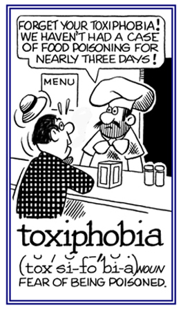 A fear of being poisoned.