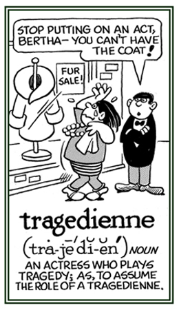 An actress who plays disastrous situations.