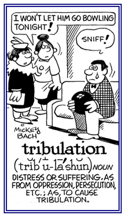 Distress or suffering because of oppression or being deprived of some activity.