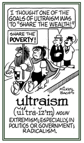 Radicalism or extremism in politics.