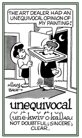 A reference to being sincere and clear.