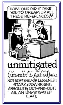 A reference to being an absolute liar