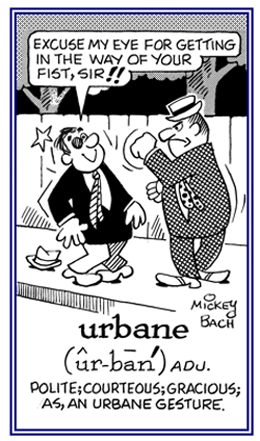 Referring to being polite, courteous and gracious.