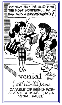 Relating to being forgiven of doing something wrong.