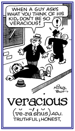 Referring to saying what is really meant.