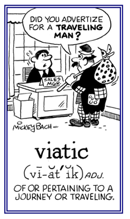 Relating to traveling or going on journeys.