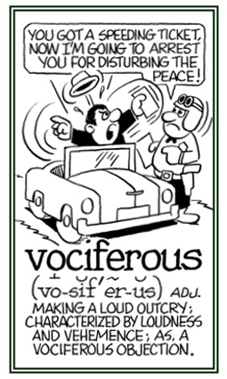 Descriptive of making a loud outcry.