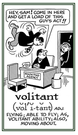 Resembling someone who is moving above ground level.