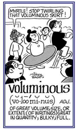 Pertaining to being great in quantity or size.